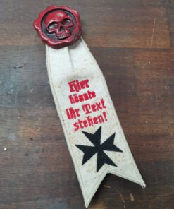 Gesticktes Reinheitssiegel mit individuellen Text